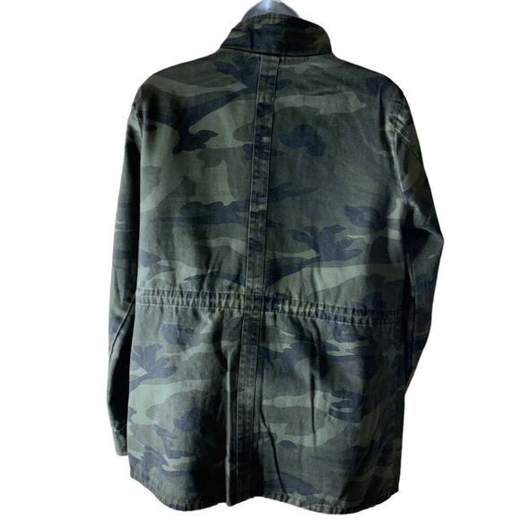 41 Hawthorn Camo Jacket Women Size Medium Zip Snap Long Sleeve Drawstring Waist - Picture 4 of 9